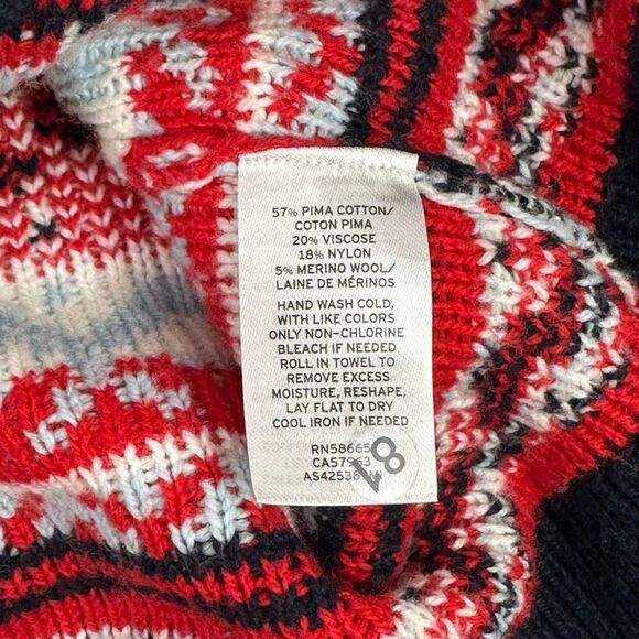 Nordstrom 1901 Snowflake Fair Isle Sweater Large - Picture 4 of 5